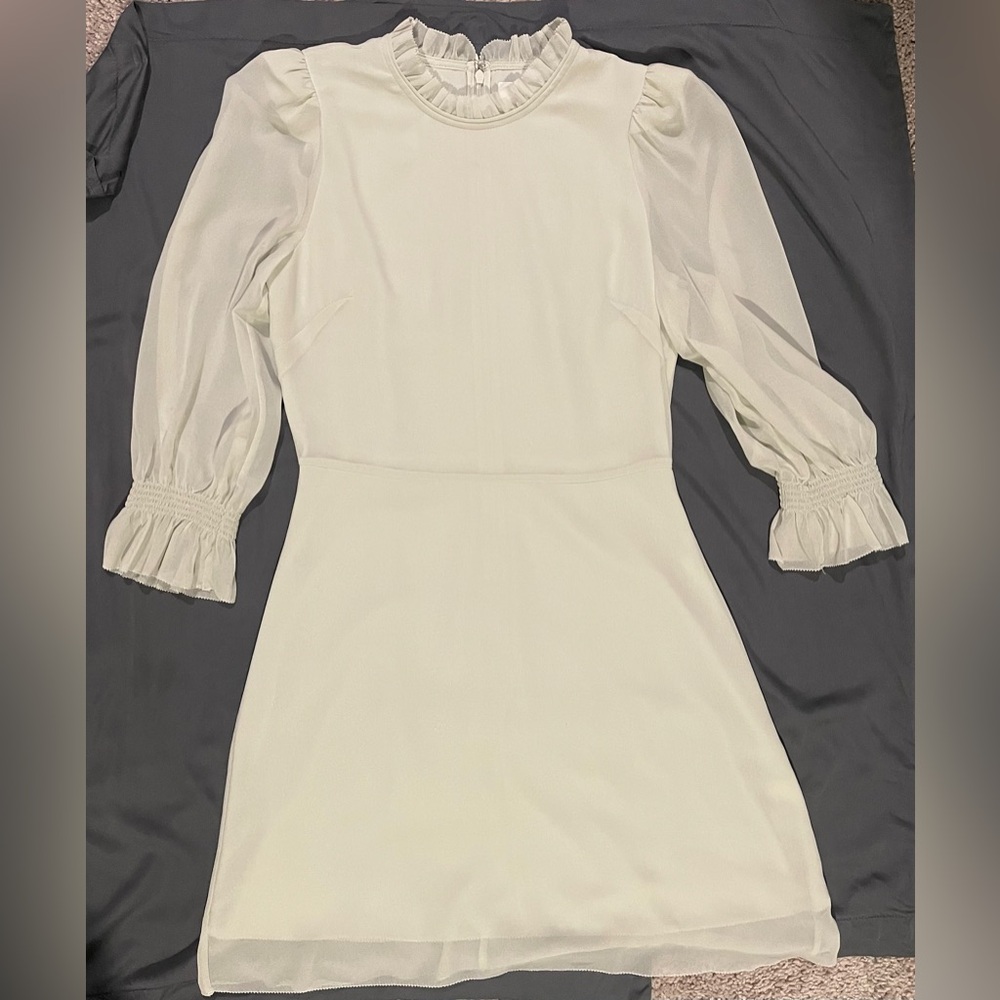 Aritzia Wilfred celery green dress